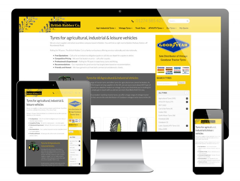 British Rubber Company WordPress Website by Go Web